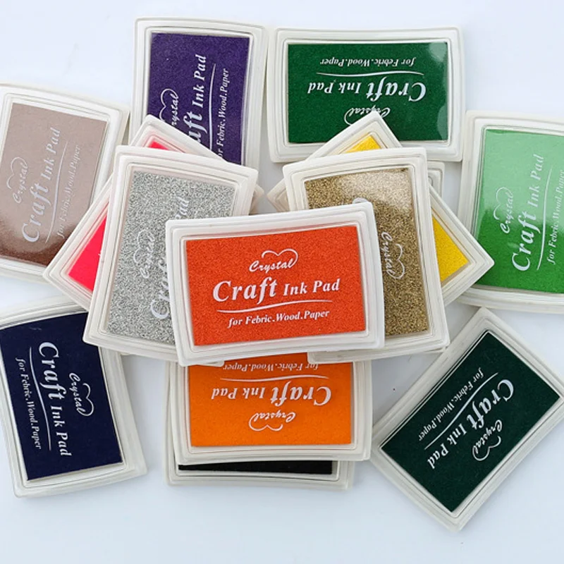 

Mixed Colors Colorful Cartoon Ink Pad/Craft Ink Pad/Stamp Ink Pad/Inkpad Set For DIY Photo Scrapbooking/Album Craft Ink Pad