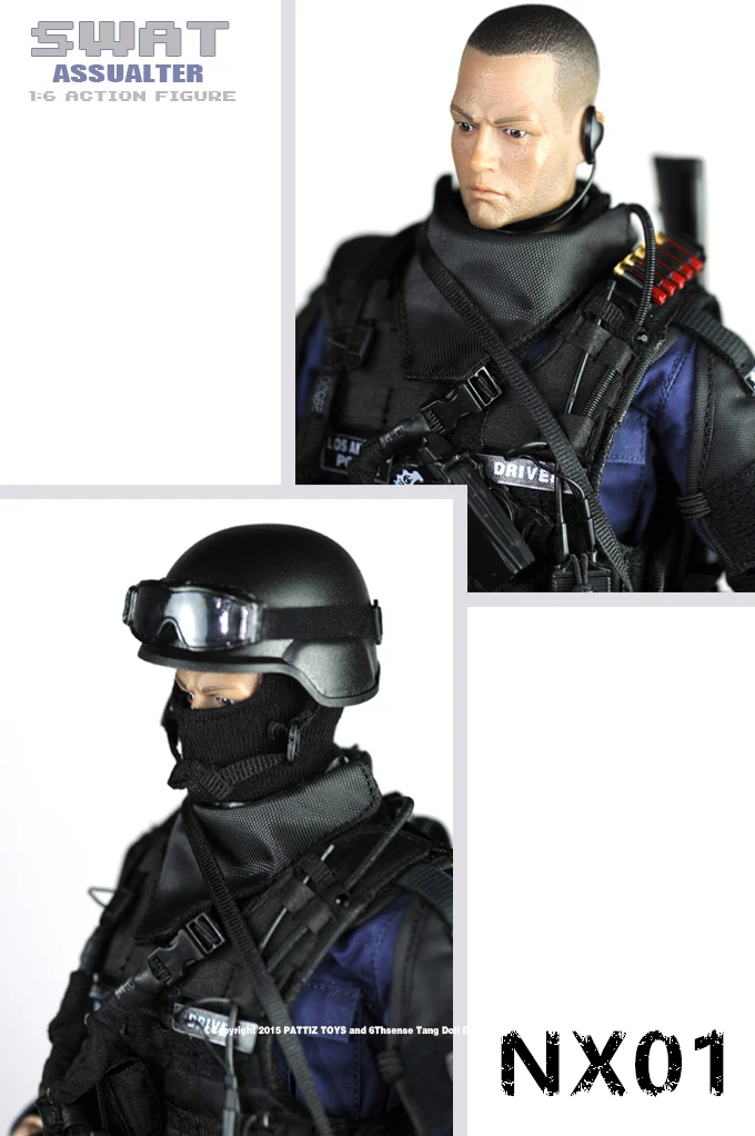 

PATTIZ 12''1/6 action figure soldiers model SWAT troops Troop soldier High 30cm collection model toy Free shipping NX01
