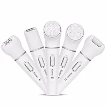 5in1 эпилятор женщин электрический женский эпилятор эпиляция лица женщины бритвы леди Бритья Машина Удаления для бикини, тела, лицо