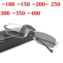 Новые солнечные фотохромные готовые очки для близорукости для женщин и мужчин Ретро Tr90 очки для глаз для мужчин и женщин ультрасветлые при миопии очки NX