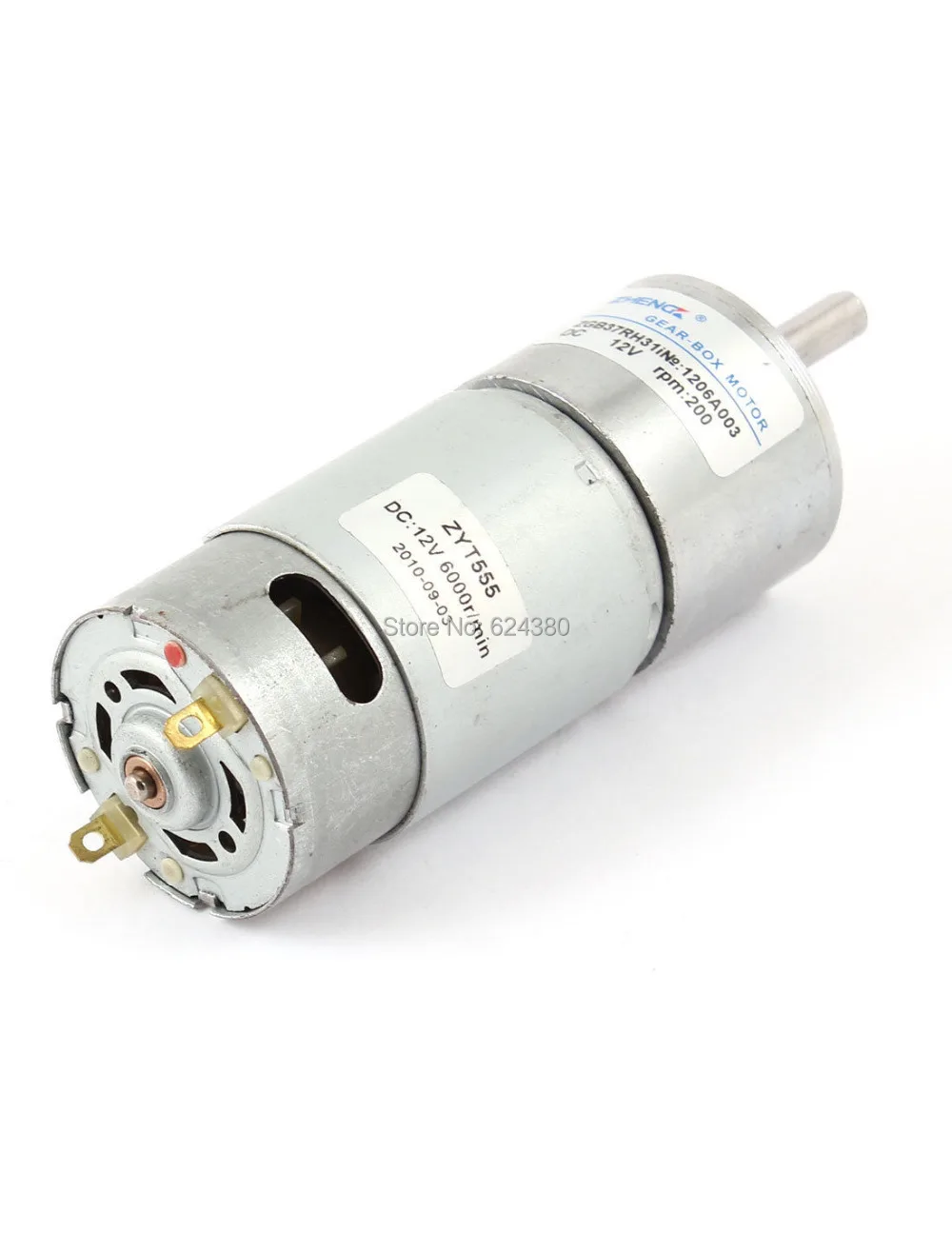 DC 12V 6000 RPM скорость уменьшает редуктор редукторный мотор 6 мм диаметр вала 2 Клеммы