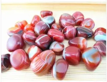 

Natural chalcedony carnelian red agate Natural Stone Natural crystal agate stone mineral red lines agate stone small decoration