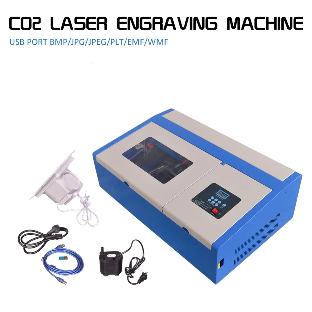 

40W CO2 Laser Engraver Cutter Engraving Cutting Machine With USB PORT