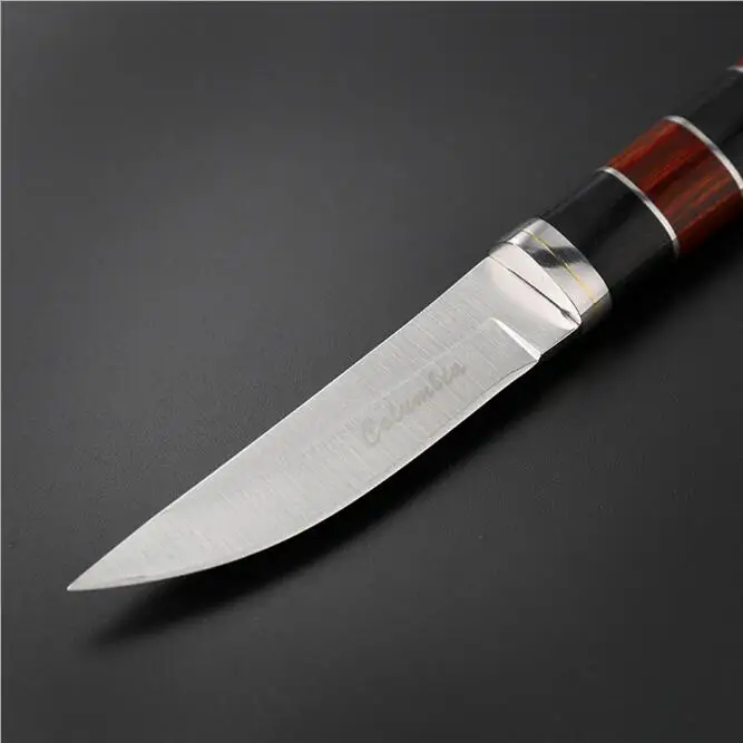 Мини-нож с фиксированным лезвием для кемпинга, выживания, карманные ножи для охоты, портативные тактические инструменты для дайвинга EDC