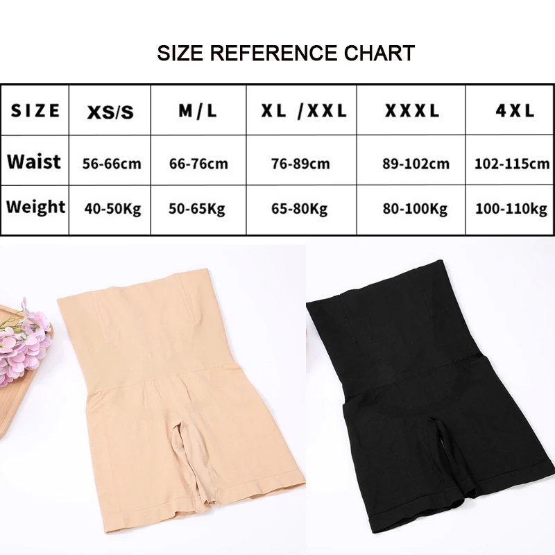 New Sexy Women Postpartum High Waist Abdomen  Corset Hip Body Shaping Pants Plus Size Shaper Panties Black Skin Slim Underwear images - 6