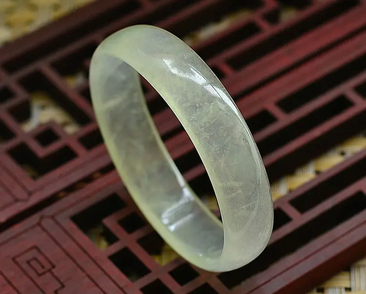 Natural Burmese Jade Bracelet Ice Through Oval Royal | Украшения и аксессуары