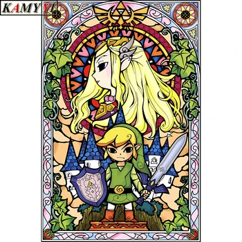 

5D DIY Full Square/Round Drill Diamond Painting Cross Stitch "Game:The Legend of Zelda" Rhinestone Embroidery Home Mosaic Decor