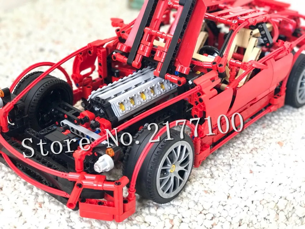 DECOOL 3333 Technic суперкар 599 GTB гоночный автомобиль серия 1:10 Детский конструктор