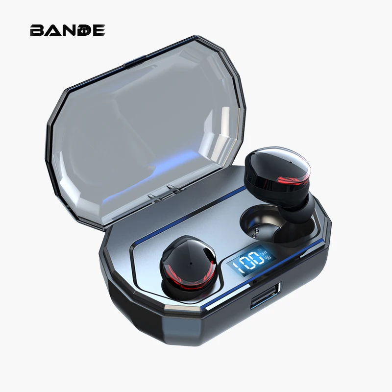 

BANDE Wireless Earphone Bluetooth 5.0 Touch Control Support Wireless Charging All Smart Phones
