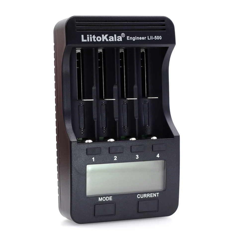 LiitoKala Lii-500 многофункциональное зарядное устройство 18650,18650 зарядное устройство 26650 зарядное устройство, проверка емкости, USB 5 В выход, большой ЖК-дисплей