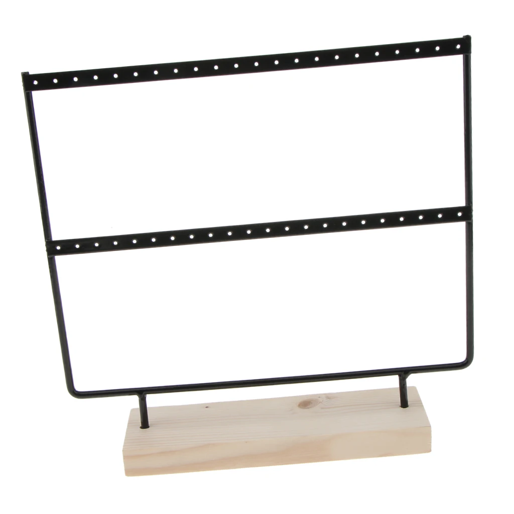  24/44 Holes Earrings Necklaces Organizer Holder Jewelry Display Stand for Women Girls