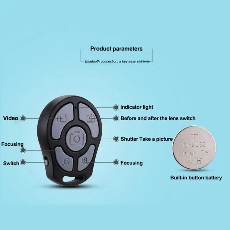 5 ключ селфи затвора Bluetooth пульт дистанционного управления Автоспуск быстрая