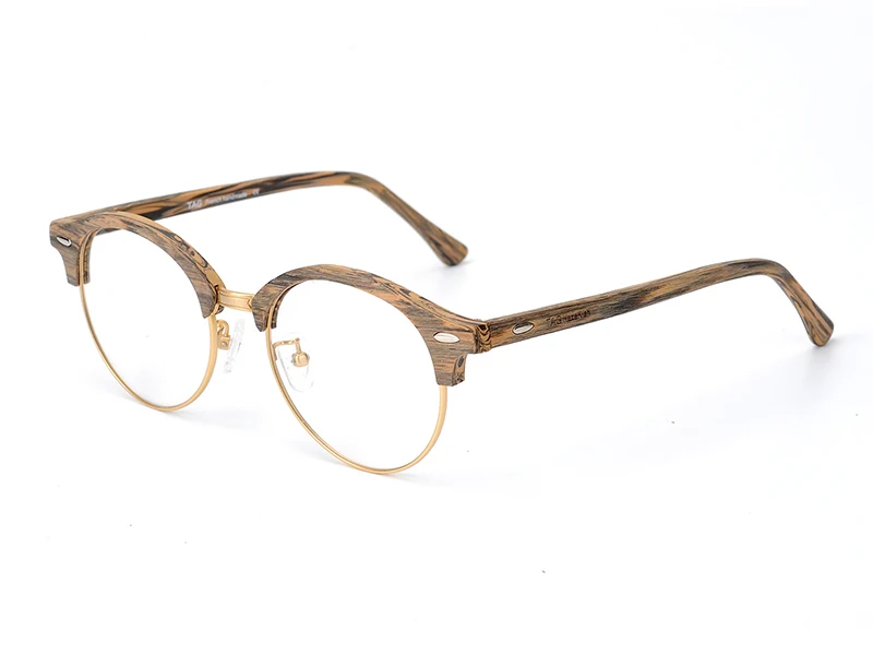 TAG Hezekiah брендовые деревянные оправы для очков ретро женские мужские компьютерные очки для близорукости оптические очки оправа oculos de grau прозрачные очки