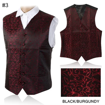 

Gusleson New Arrivel Mens Waistcoats Slim Fit Men Vest Suit Paisley Coletes Chaleco Hombre For Party Wedding