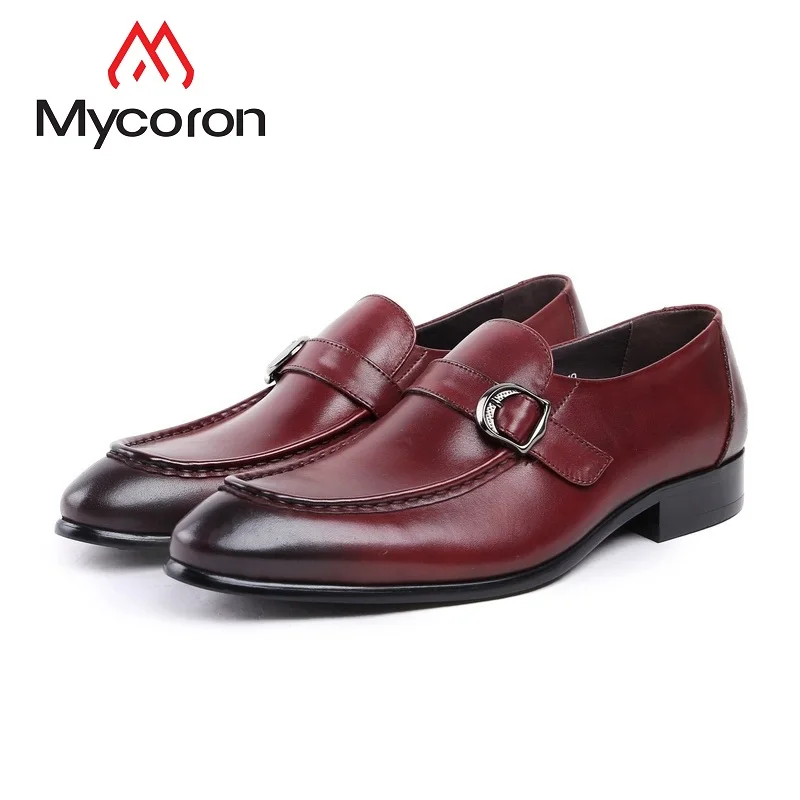 

MYCORON Genuine Leather Men Boots British Style Men Oxfords Luxury Designers Business Dress Shoes For Men Sapatos Masculinos