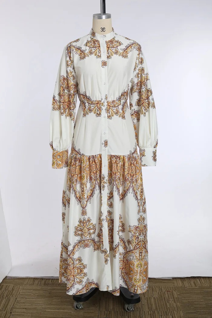 Белый Пейсли печати Элегантный женское платье Лето boho Макси для пляжного отдыха