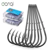 DONQL 50pcs Barbed Fishing Hooks Sea Worm Carp Single Circle Hook Set Fly Fishing Accessories Tackle Carbon Steel Fishhook ► Photo 1/6