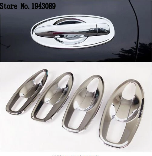 

For Nissan Rogue X-Trail t32 2014 2015 2016 2017 2018 Chrome Door Handle Bowl Cover Cup Cavity Trim Insert Catch Molding Garnish