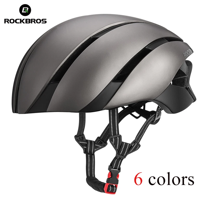 

ROCKBROS Cycling Ultralight Bike Bicycle Helmet EPS Integrally-molded Helmet Reflective MTB Bike Bicycle Safety Cap Hat 57-62 CM