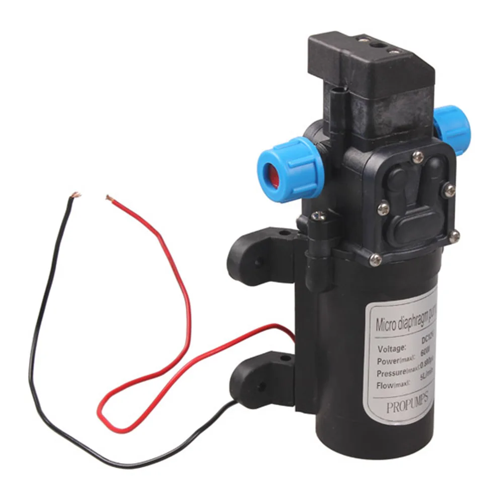 Water Pump High Pressure Micro Diaphragm Water Pump DC 12V 60W Automatic Switch 5L Min FULI