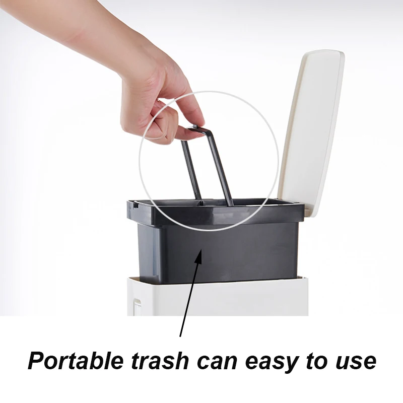 Preise GOALONE 6L Wc Bin 3 in 1 Schmale Mülleimer mit Wc Pinsel Set Bad Kunststoff Mülleimer Küche Mülleimer müll Mülleimer