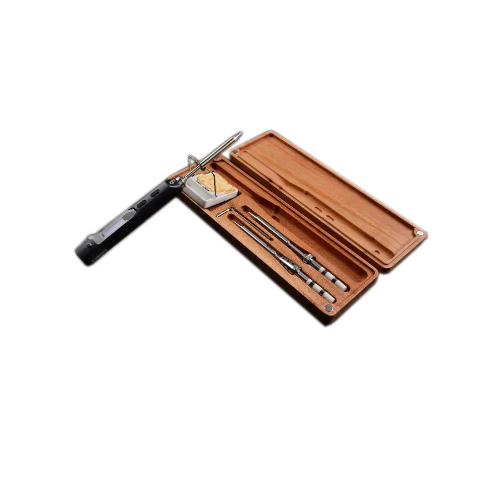 

Original TS100 Electric Soldering Iron Case Wooden Packing Box for TS100 Mini Electric Soldering Iron Soldering Iron Tips