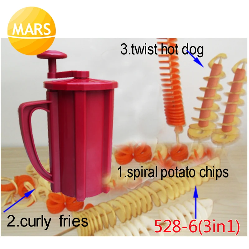 Spiral Potato Slicer Cutting Machine - French Fry Cutter 