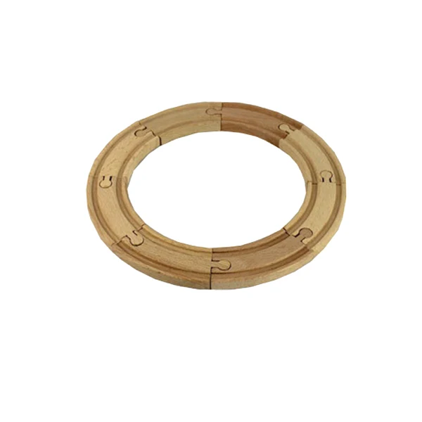 

D544 Ju wood high quality wooden rail bulk Circular orbit Suitable for wood and electric train 8pcs/LOT