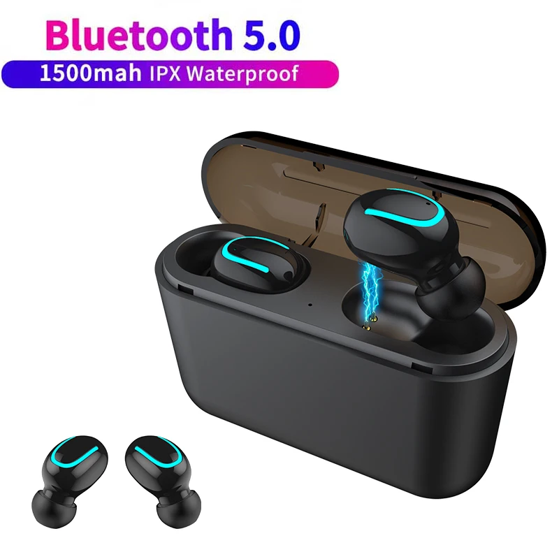 

HBQ Q32 Tws Wireless Blutooth Earphones Bluetooth 5.0 Earbuds Handsfree Sports Touch Control Headset For iPhone 6 7 8 X XS Max
