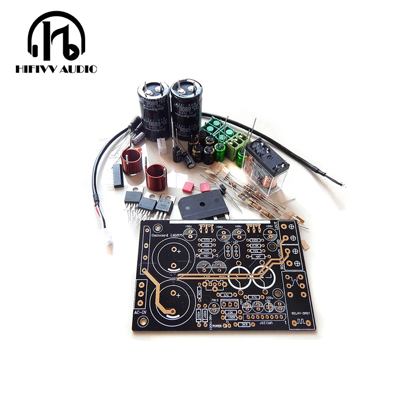 Hifivv аудио hi fi усилитель CG версия LM1875 Плата усилителя 2 0 канала стерео мощности DIY
