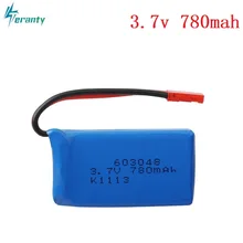 High Rate 3.7V 730mAH 25c Lipo Battery For WLtoys V626 V636 V686 quadrocopter Li-po battery 3.7V 730mAH 603048 Lipo battery 1pcs