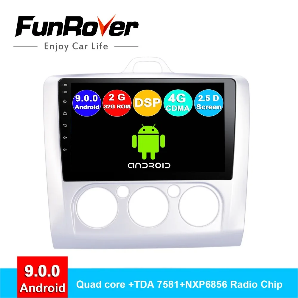 

FUNROVER android 9.0 2.5D+IPS 2 din car dvd multimedia player forFord Focus mk2 mk3 2004-2011 radio gps navigation navi stereo