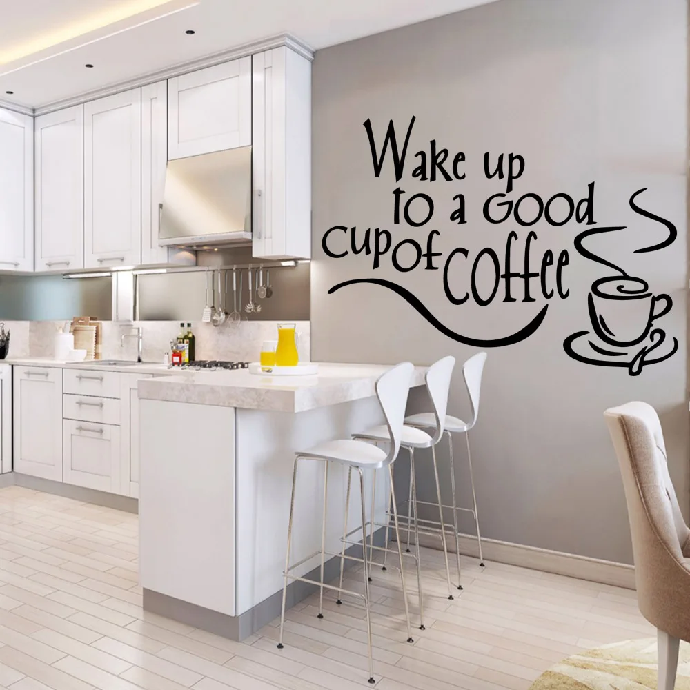 

Exquisite coffee Self Adhesive Vinyl Wallpaper For Baby Kids Rooms Decor Decal Creative Stickers