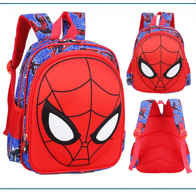 3D Spiderman Kids Primary School Backpack Boys Cartoon Spider Man Kindergarten Student Backpack Daypack Popular (4)