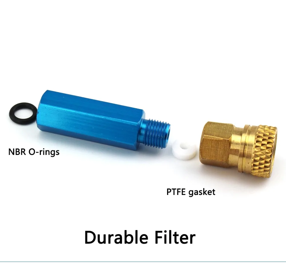 Высокая Давление насос фильтр PCP Пейнтбол ВВС M10x1 40MPA фильтрации воздуха 50 см шланг M10x1 небольшая трубка Вода-масло сепаратор синий