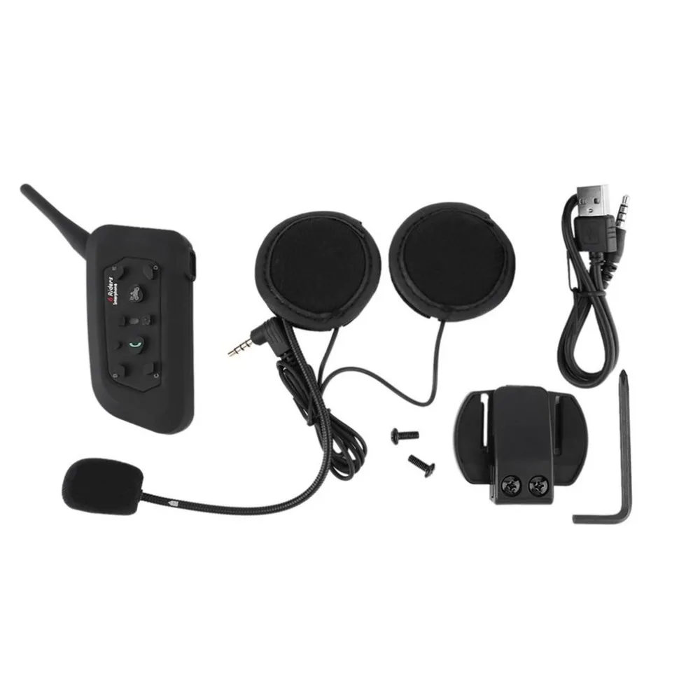 3,5 мм BT Bluetooth для внутренней связи в мотоциклетном шлеме гарнитура для наушников 6 всадников 1200 м практичный интерфон