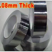 1 рулон 8 см ширина, 80 мм* 40 м* 0.08 mmadhesive Алюминий Фольга Бумага Клейкие ленты EMI Экранирование