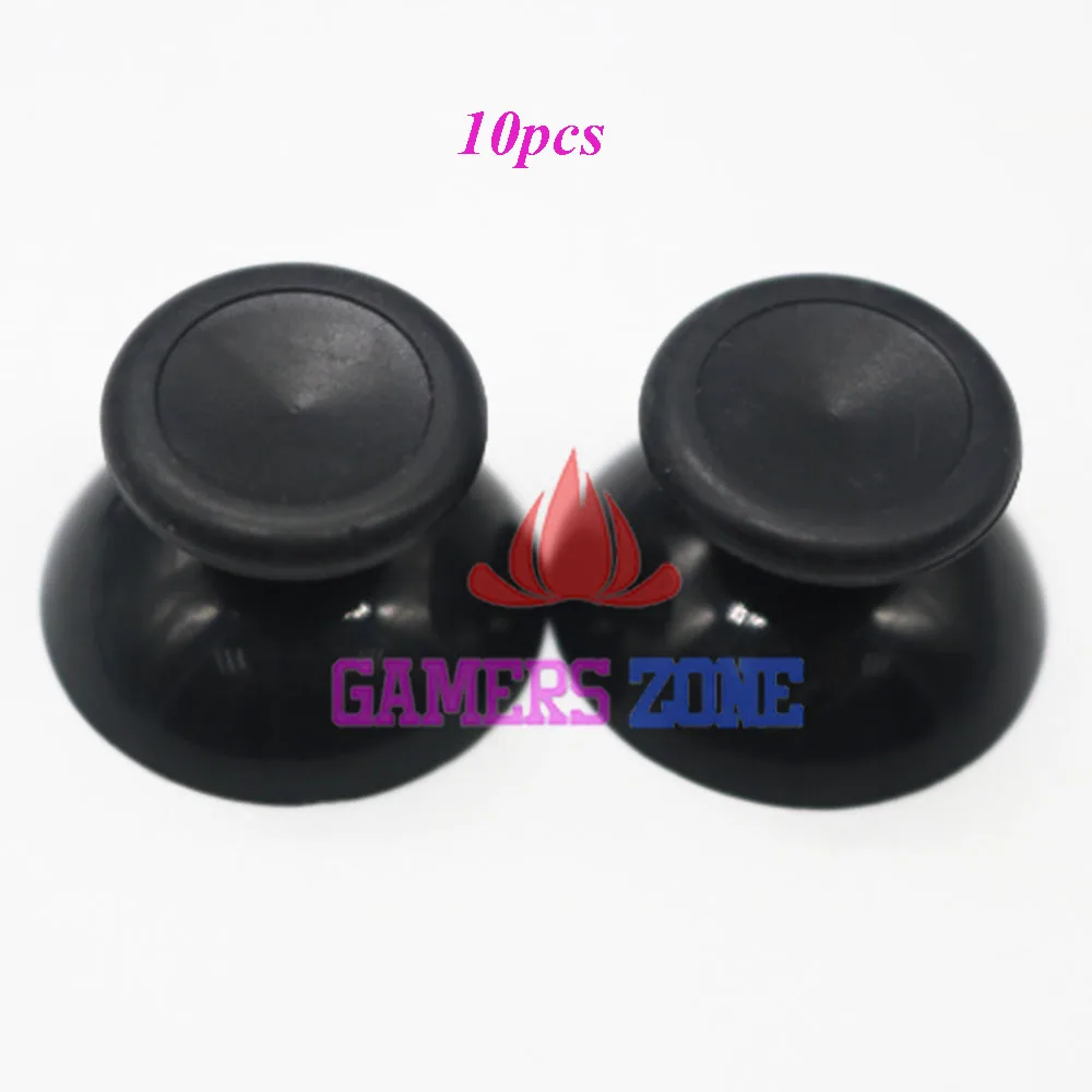 

10PCS Black Joystick Thumbstick Cap New Version For Xbox 360 & Slim Controller