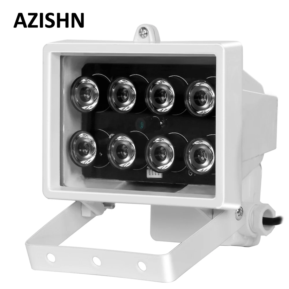  CCTV 8PCS IR LEDS Array IR illuminator infrared lamp Waterproof Metal Night Vision CCTV Fill Light  - 32648286772