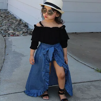 

European Style Ins Hot Blouse + Skirt + PP Shorts 3 in 1 sets Girls Clothing Quality Kids Clothes