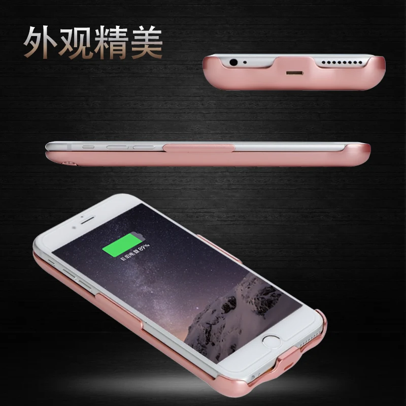 Battery Charger Case External Battery Wireless Charge Case For iPhone6 Back Clip Battery For iphone6 6sPlus
