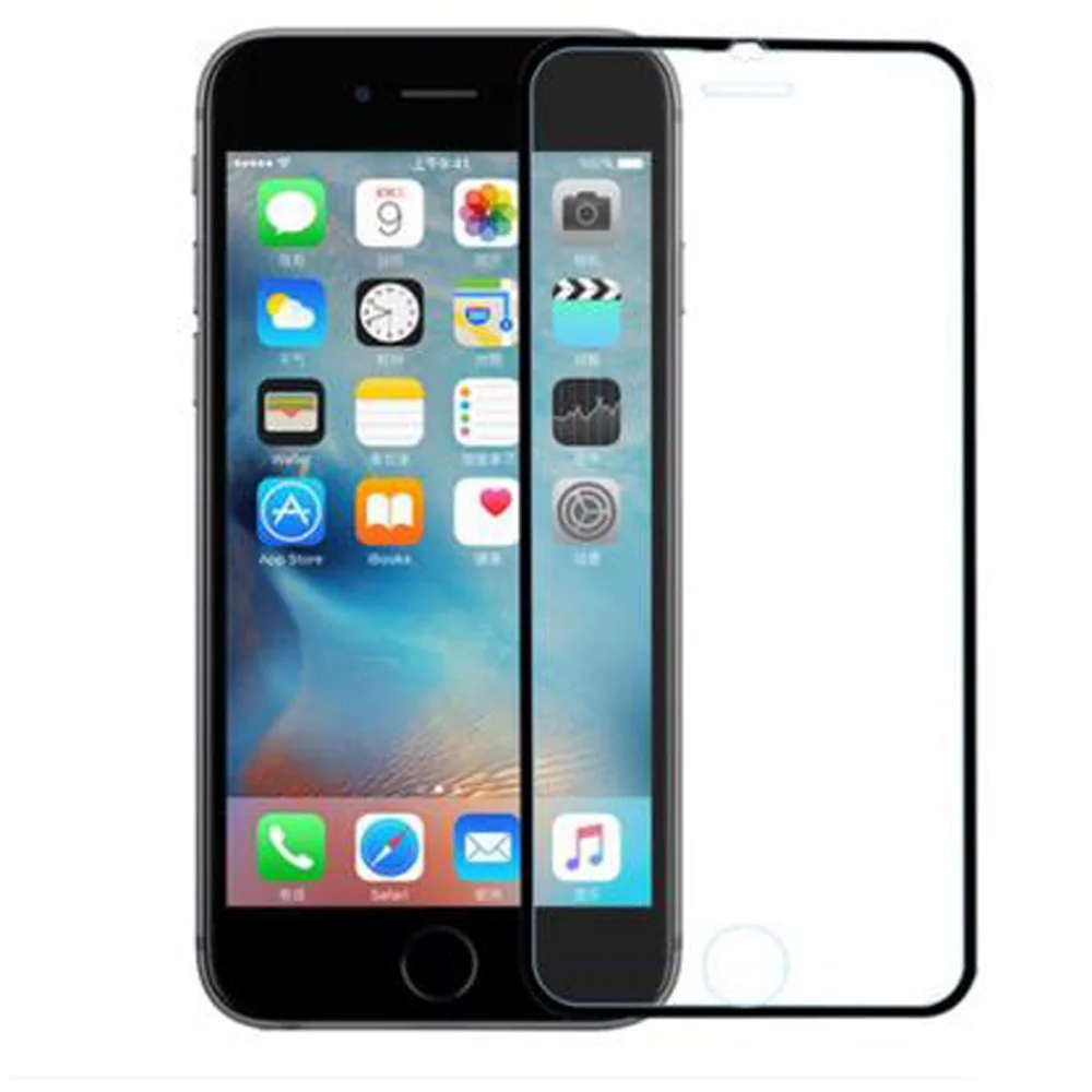

Full Cover 3D Curved Edge Clear Tempered Glass For iPhone 6 Screen Protector Titanium Protective Film For iPhone 6S Screen Guard