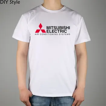 

Logo Mitsubishi electric air conditioning systems T-shirt Top Lycra Cotton Men T shirt New DIY Style
