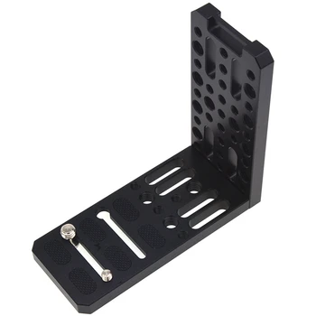 

Camera L Bracket Plate For 4K Video Camcorder 3/8 Inch 1/4 Inch Screw Vertical Video Compatible With Canon Xc10 Xc15 Sony Fs7