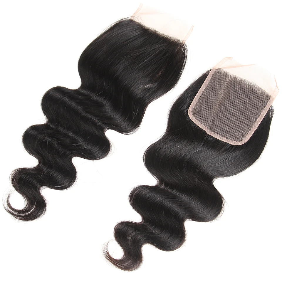 Бразильские объемные волнистые пучки с закрытием remy человеческие волосы 3 пучка с закрытием 100/шт. каризма волосы для наращивания бразильские волосы