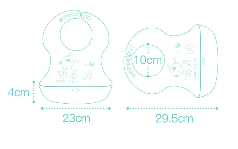 Cartoon Prints Kids Silicone Bib Baby Bibs Children Adjustable Waterproof Bib Baby Boy Girl Feeding Tools Baby Stuff for Newborn