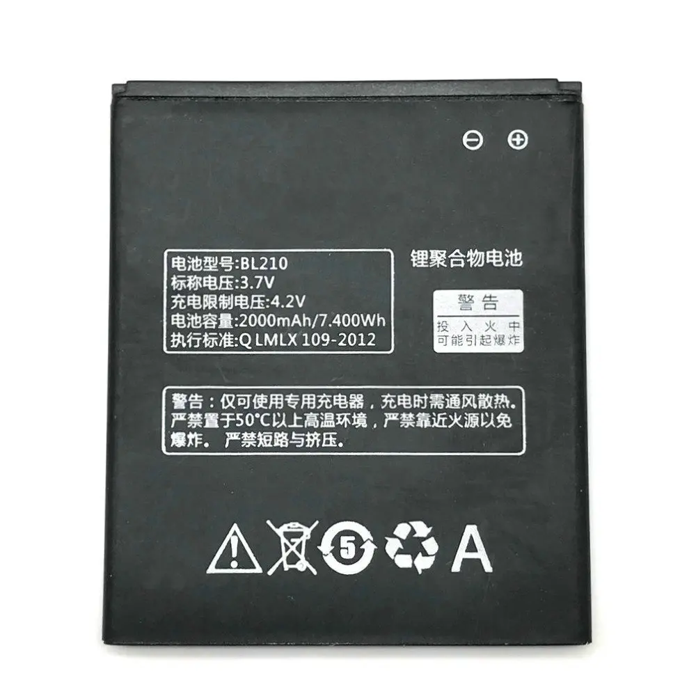 Новинка 2019 аккумулятор BL210 BL 2000 на 210 мАч для телефона Lenovo A606 S820 A536 S820E A750E A770E A656 A766