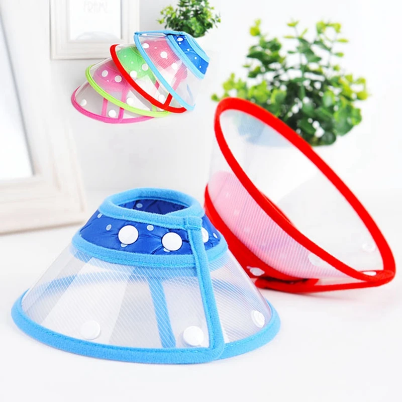 

Transparent Elizabeth Circle Cartoon Protective Headgear Collar Pet Beauty Cover Protective Ring Environmental