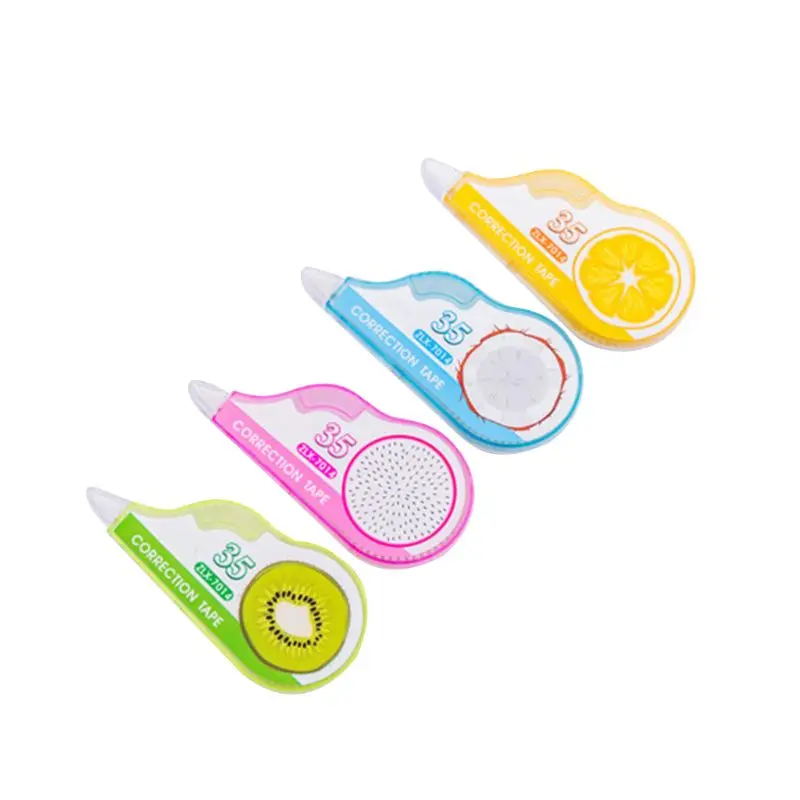 Fresh Fruit Push Correction Tape Office School Students Writing Decorative Sticker Supply