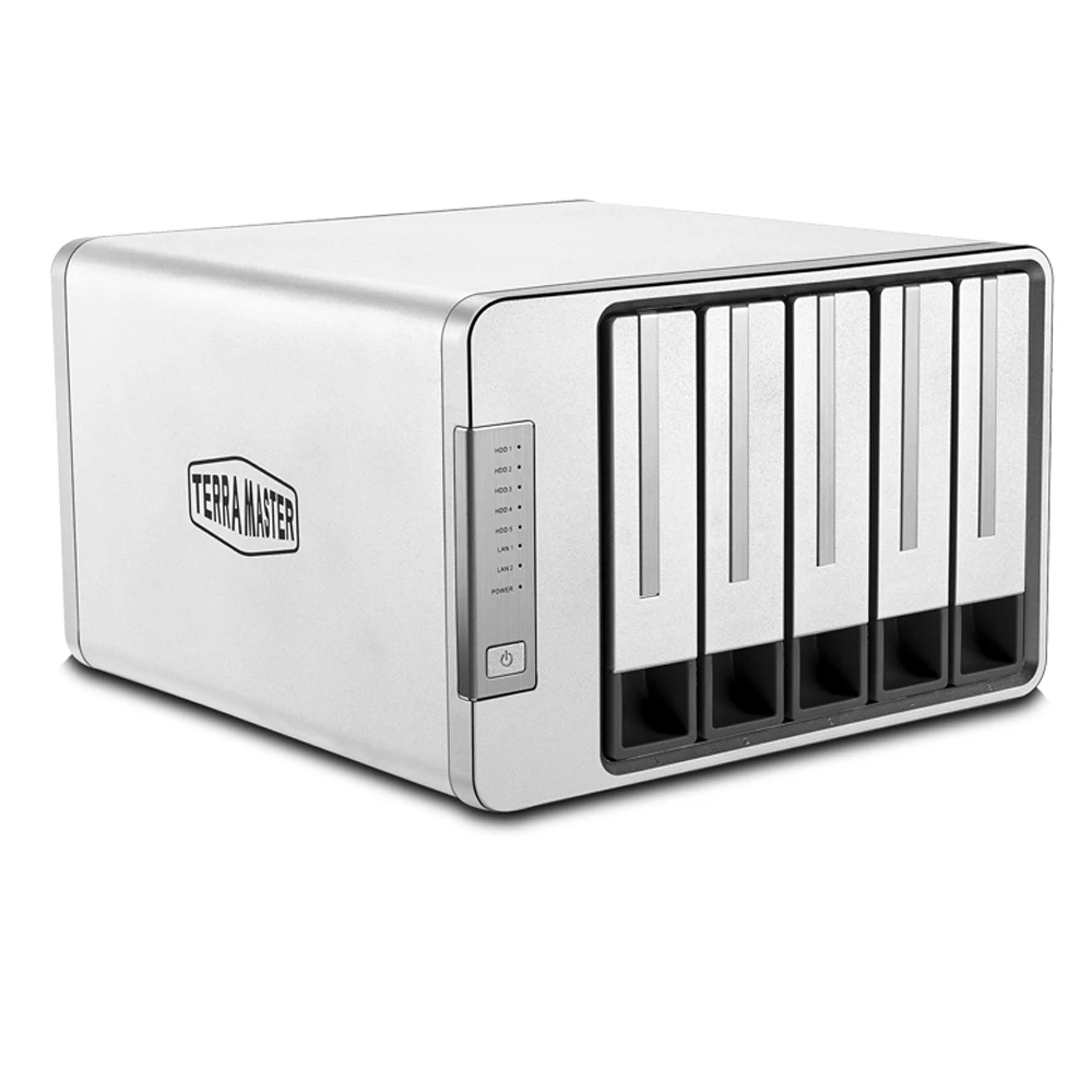 5Bay HDD NAS для безопасности дома/офиса Облачное хранилище 2 4 ГГц cpu 2G DDR3 dual Gbe Lan порт